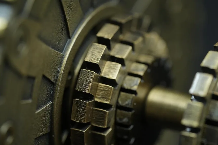 Gears on the central axle